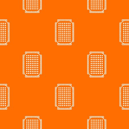 Foot sponge pattern vector orangeのイラスト素材