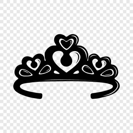 Tiara crown icon. Simple illustration of tiara crown vector icon for webのイラスト素材
