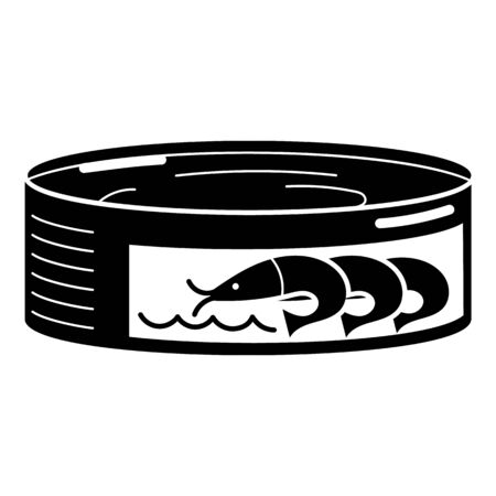 Shrimp Tin Can Icon Simple Style 写真素材 イラスト素材ならペイレスイメージズ