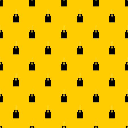 Black tag pattern seamless vector repeat geometric yellow for any designのイラスト素材