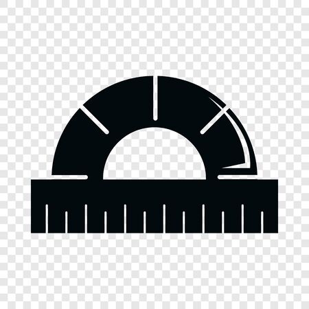 Ruler icon, simple black styleのイラスト素材