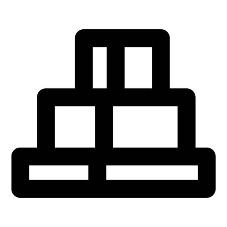 Canyon rock icon. Outline canyon rock vector icon for web design isolated on white backgroundのイラスト素材