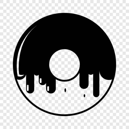 Donut icon. Simple illustration of donut vector icon for webのイラスト素材