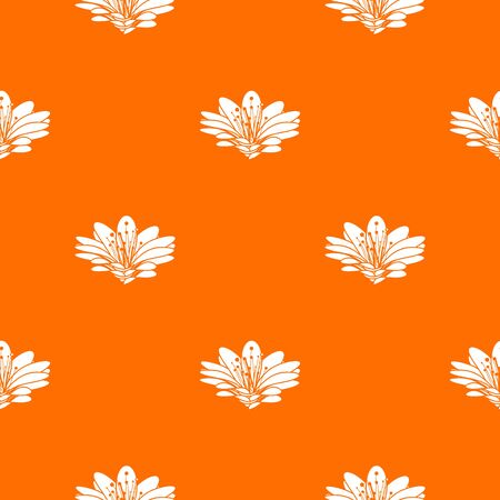 Flower pattern vector orange for any web design bestのイラスト素材