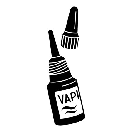 Vape liquid bottle icon, simple styleのイラスト素材