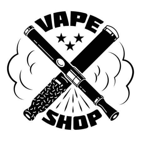 City vape shop, simple styleのイラスト素材