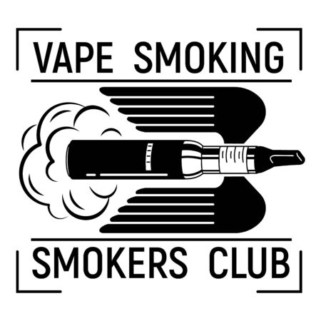 Vape smoking, simple styleのイラスト素材