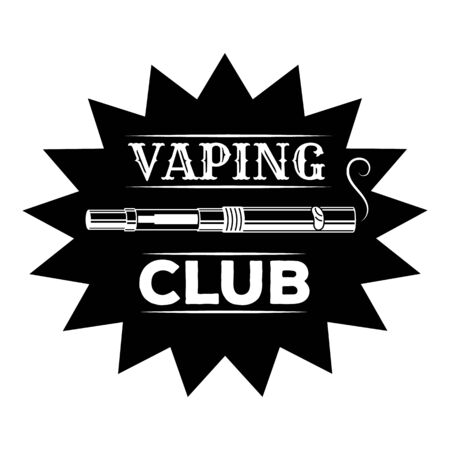 Vaping club, simple styleのイラスト素材