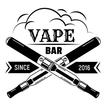 City vape bar, simple styleのイラスト素材
