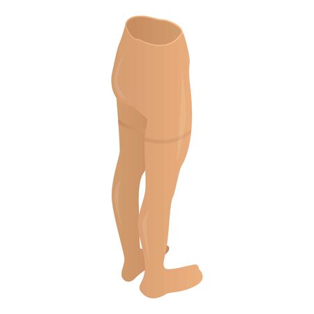 Brown tights icon, isometric styleのイラスト素材