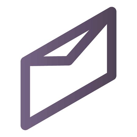 Mail letter icon, isometric styleのイラスト素材