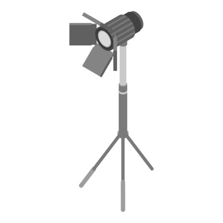 Studio spotlight icon, isometric styleのイラスト素材