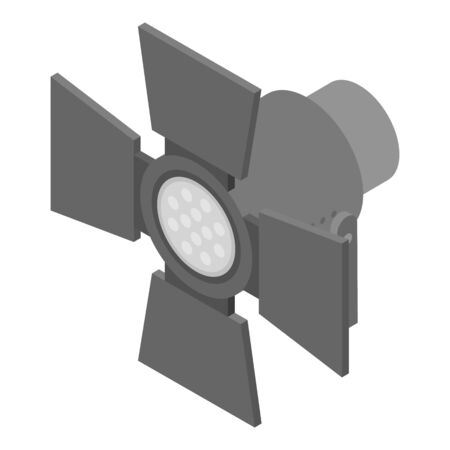 Searchlight icon, isometric styleのイラスト素材