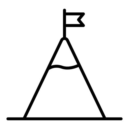 Sports tent icon, outline styleのイラスト素材