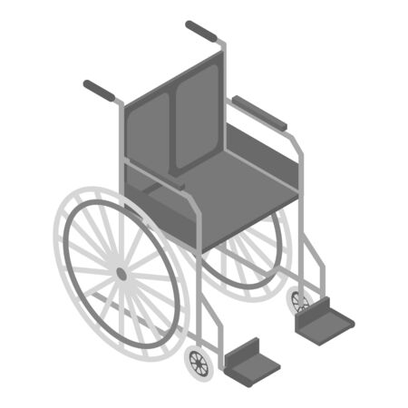 Textile wheelchair icon, isometric styleのイラスト素材