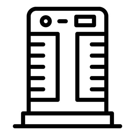 Floor air conditioner icon, outline styleのイラスト素材
