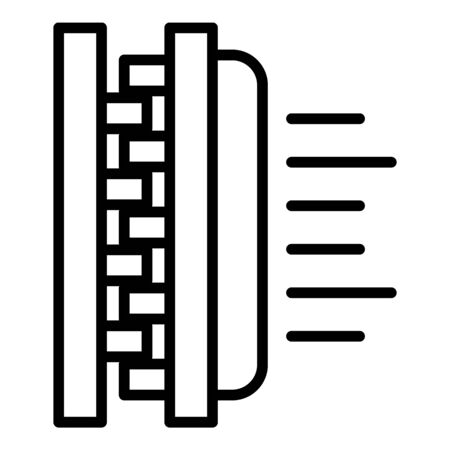 Soft textile icon, outline styleのイラスト素材