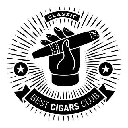 Best cigar club simple styleのイラスト素材