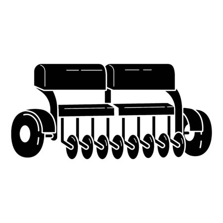 Farming equipment icon. Simple illustration of farming equipment vector icon for web design isolated on white backgroundのイラスト素材