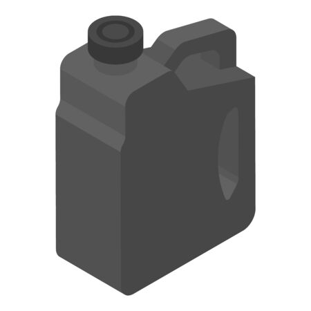 Black canister icon, isometric styleのイラスト素材