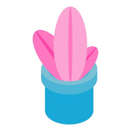 Medicinal plant icon, isometric styleのイラスト素材