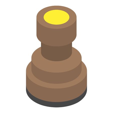 Stamper icon, isometric styleのイラスト素材