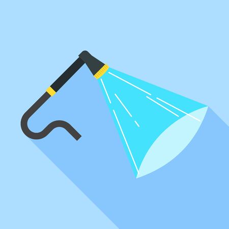 Car wash hose icon, flat styleのイラスト素材