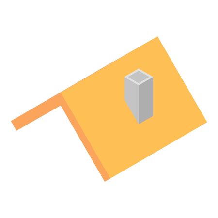House roof icon, isometric styleのイラスト素材