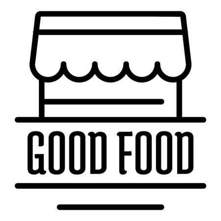 Good food outline styleのイラスト素材