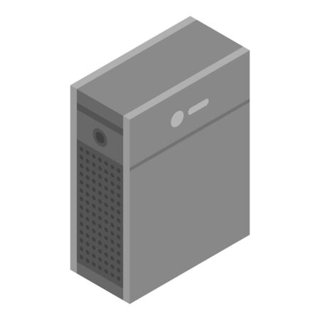 Modern air purifier icon. Isometric of modern air purifier vector icon for web design isolated on white backgroundのイラスト素材