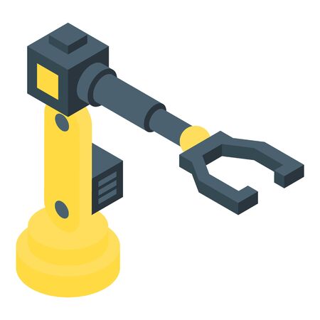 Farm arm robot icon. Isometric of farm arm robot vector icon for web design isolated on white backgroundのイラスト素材