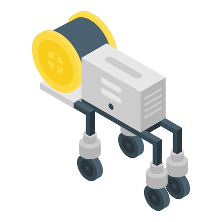 Modern agritech robot icon. Isometric of modern agritech robot vector icon for web design isolated on white backgroundのイラスト素材