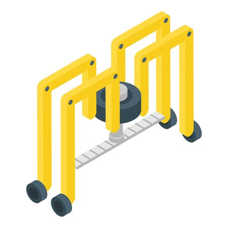 Precision farm robot icon. Isometric of precision farm robot vector icon for web design isolated on white backgroundのイラスト素材