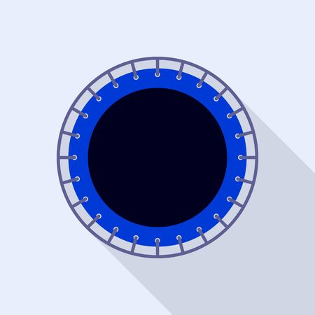 Top view trampoline icon, flat styleのイラスト素材