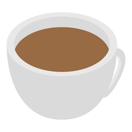 Turkish coffee cup icon. Isometric of turkish coffee cup Turkish coffee cup icon. Isometric of turkish coffee cup