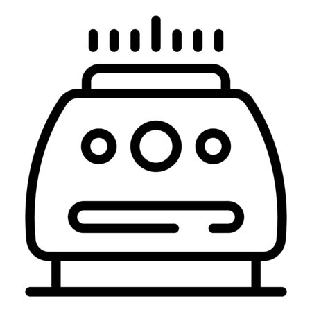 Air purifier icon, outline styleのイラスト素材