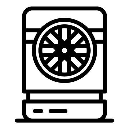 Fan air purifier icon, outline styleのイラスト素材