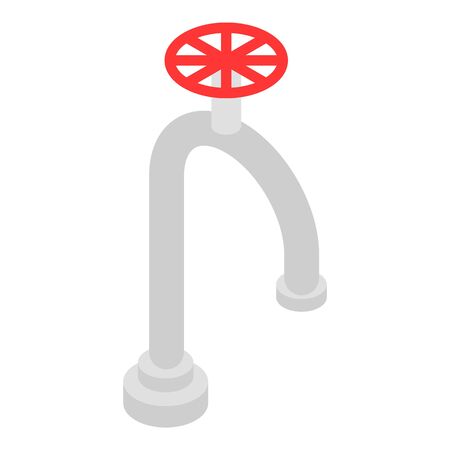 Water tap icon, isometric styleのイラスト素材