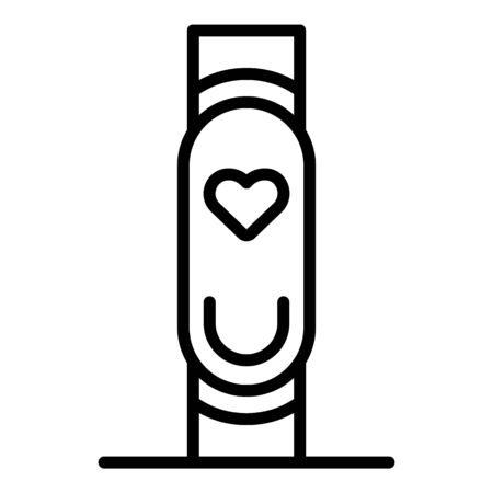 Bracelet icon, outline styleのイラスト素材