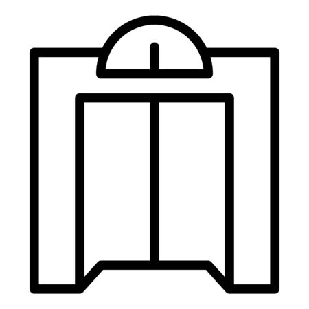 Classic elevator icon, outline styleのイラスト素材