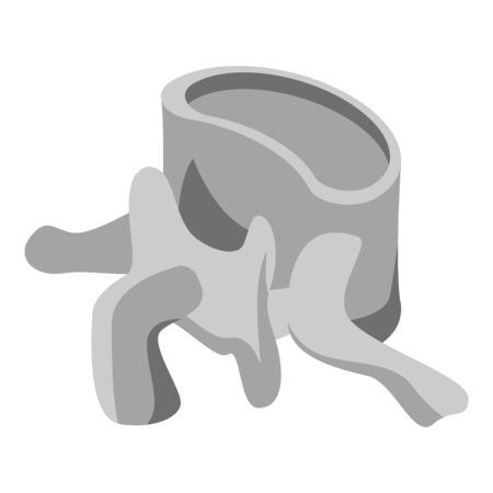Vertebra column icon. Isometric of vertebra column vector icon for web design isolated on white backgroundのイラスト素材