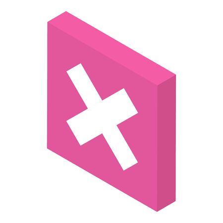 Calculator multiple operation icon. Isometric of calculator multiple operation vector icon for web design isolated on white backgroundのイラスト素材