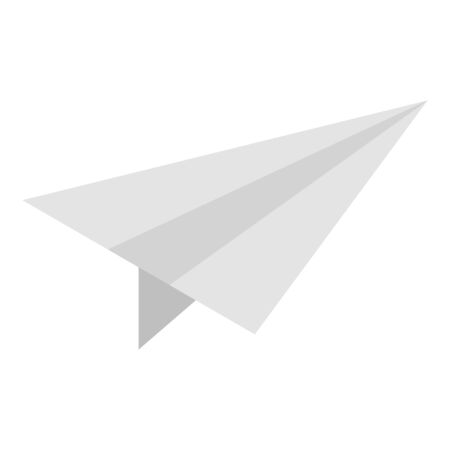 Paper plane icon. Isometric of paper plane vector icon for web design isolated on white backgroundのイラスト素材