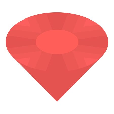 Garnet gemstone icon, isometric styleのイラスト素材