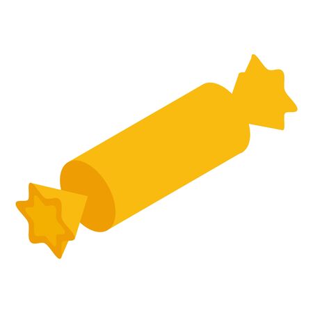 Orange bonbon icon, isometric styleのイラスト素材