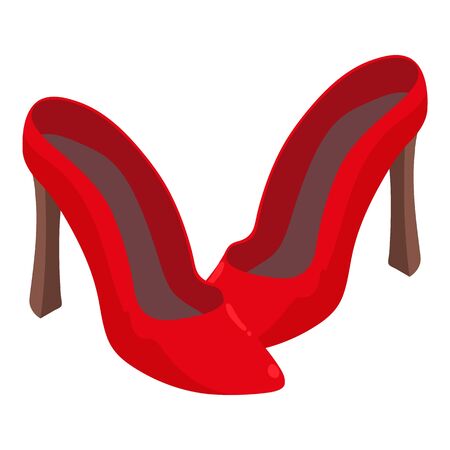 Stilettos icon. Isometric illustration of stilettos vector icon for webのイラスト素材