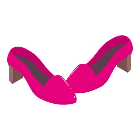 Court shoes icon. Isometric illustration of court shoes vector icon for webのイラスト素材