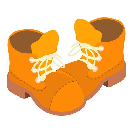 Cartoon shoes icon, isometric styleのイラスト素材