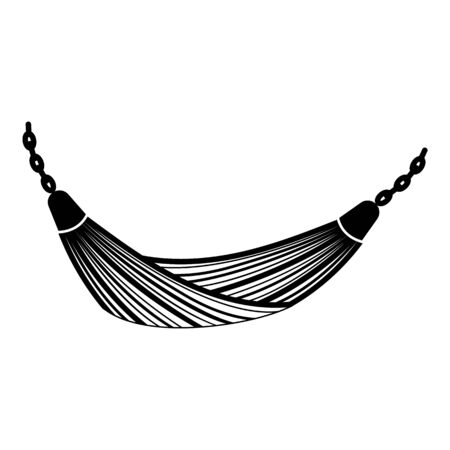 Textile hammock icon, simple styleのイラスト素材