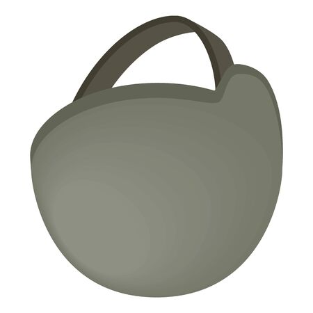 Military helmet icon, isometric styleのイラスト素材
